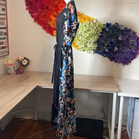 Free people button down cinch waist floral detail coverup dress - Picture 4 of 11